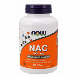 NOW NAC N-Acetyl Cysteine 1000mg - 120tabs.