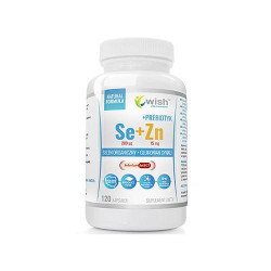 WISH Pharmaceutical SE + ZN + Prebiotyk - 120caps. Selenium Zinc