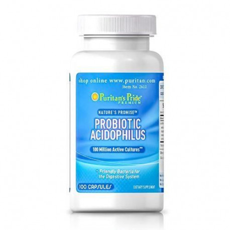 PURITAN'S PRIDE Probiotic Acidophilus - 100caps.