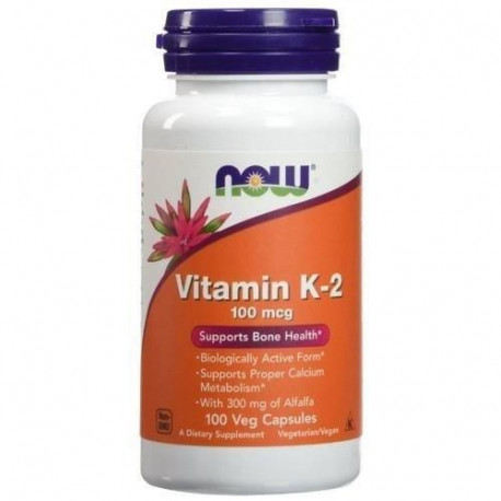 NOW Vitamin K-2 - 100MCG - 100vcaps