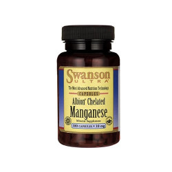 SWANSON Albion Chelated Manganese 10mg - 180caps.