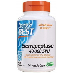 DOCTOR'S BEST Serrapeptase 40 000 SPU 90 vegcaps