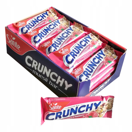 SANTE Baton Crunch - Box 25x40g - Cranb-Raspb Vani Coat