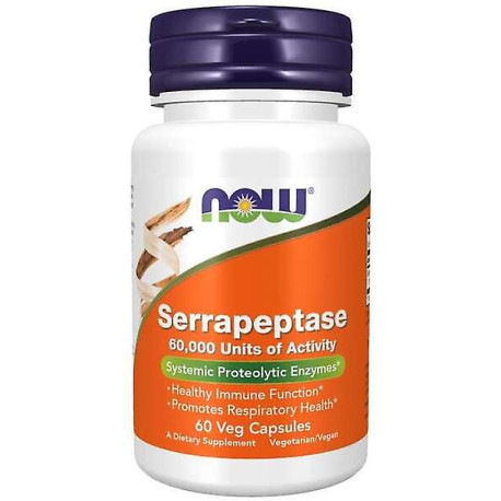 Now Serrapeptase 60vcaps