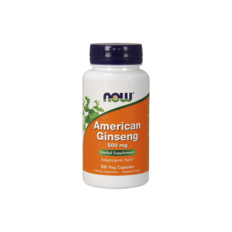 NOW American Ginseng 500mg 100 vegkaps.