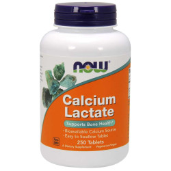 NOW Calcium Lactate - 250 tabl.