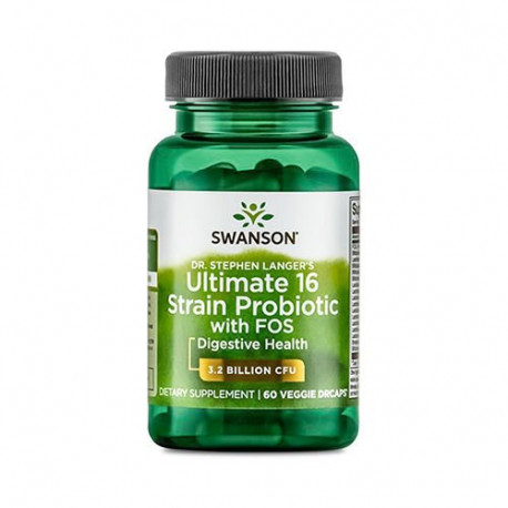 SWANSON Ultimate 16 Strain Probiotic With Fos - 60vcaps