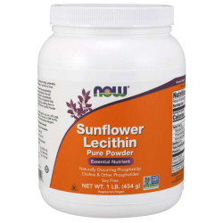 NOW Sunflower Lecithin slune─Źnicov├Ż lecitin pr├í┼íok 454 g