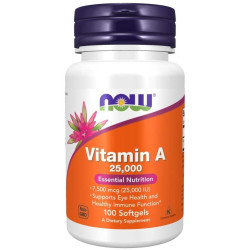 Now Vitamin A 25000 IU 100 softgel.