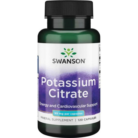 Swanson Potassium Citrate drasl├şk 99 mg 120 kaps.