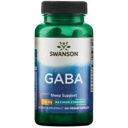 Swanson GABA 750 mg 60 kaps.