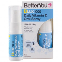 BetterYou DLux 1000 IU Vitamín D3 v spreji 15 ml