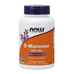 NOW D-mannose 500 mg 120 vegkaps.