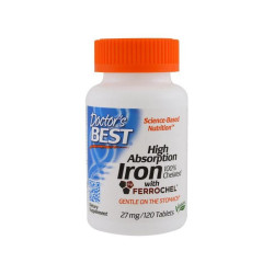 Doctor’s Best High Absorption Iron 27 mg 120 tab