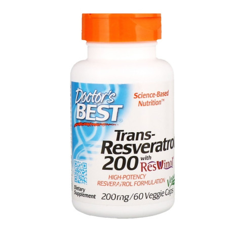 Doctor's BestTrans-Resveratrol 200 mg + Polifenole 80 mg 60 kaps.