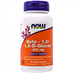 Now Beta Glukan - Beta-1,3/1,6-D-Glucan 100 mg 90 kaps.