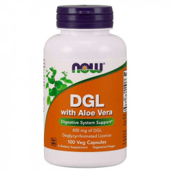 Now DGL with Aloe Vera 400 mg 100 kaps.