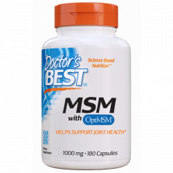 Doctor’s Best MSM Methylsulfonylmethan 1000 mg 180 kaps