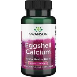 Swanson Eggshell Calcium with Vitamin D3 60 kaps.