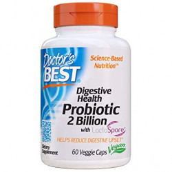 Doctor´s Best Digestive Health Probiotic with LactoSpore - Probiotic 2 miliardy CFU 60 kaps.