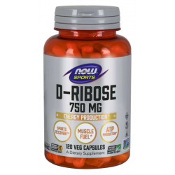 Now D-Ribose 750 mg 120 kaps.