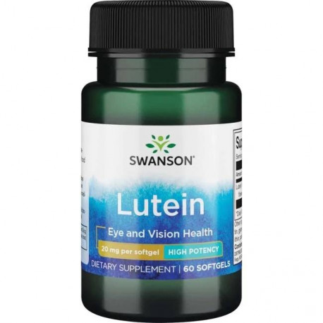 Swanson Lutein 20 mg 60 softgels