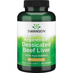 Swanson Argentinian Dessicated Beef Liver 120 kaps.