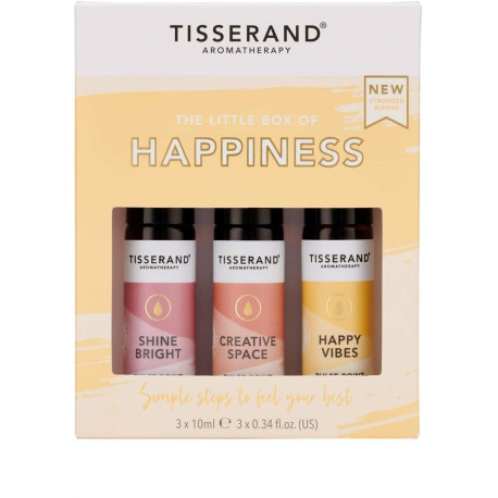 TISSERAND The Little Box of Happiness 3x10ml/Roll-on sada esenciálních olejů pro lepší pohodu/