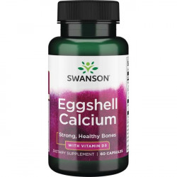 Swanson Eggshell Calcium with Vitamin D3 60 kaps.