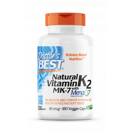 Doctor´s Best Vitamin K2 MK7 45 mcg 180 kaps.