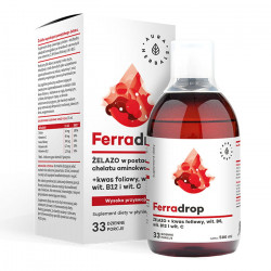 Aura Herbals Ferradrop železo + kyselina listová 500 ml
