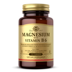 SOLGAR Magnesium with Vitamin B6 100 tabl.