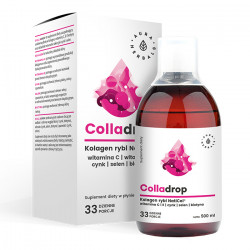 Aura Herbals Colladrop - Kolagen  NatiCol® +vit.C,E,zinok,selén,biotín 500 ml