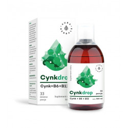 Aura Herbals Cynkdrop -tekutý zinok s vitamínmi B6 a B12 500 ml