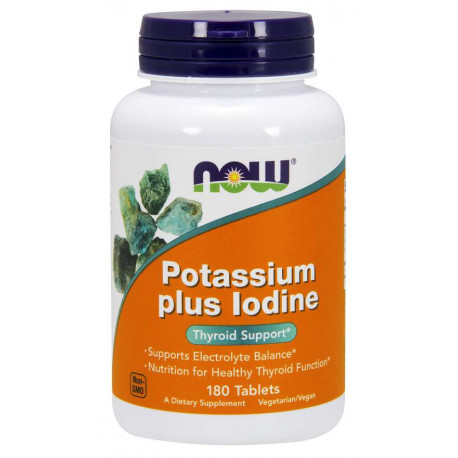 NOW Potassium Plus Iodine 180 tabl.