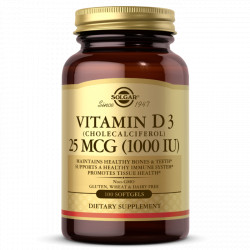 Solgar Vitamin D3 1000 IU 25 mcg 100 softgels
