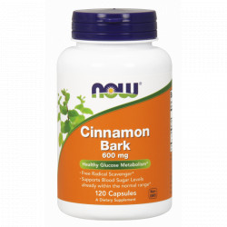 NOW Cinnamon Bark 600 mg120 kaps.