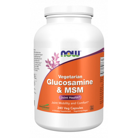 NOW Glucosamine & MSM vegetarian 240 vegkaps.