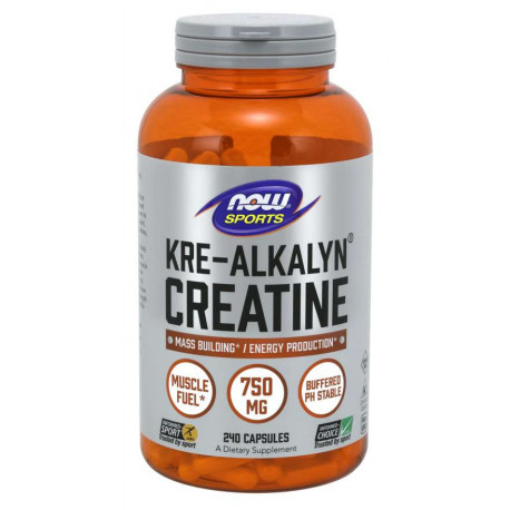 NOW Kre-Alkalyn® Creatine Monohydrat 750 mg 240 kaps.