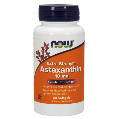 Now Astaxanthin Extra strenght 10mg 60 softgels