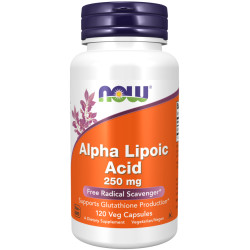 Now Alpha Lipoic Acid 250mg 120 kaps.