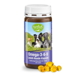TIERLIEB Omega 3-6-9 with Linseed oil for dogs 180kaps.