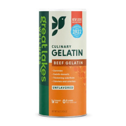 GREAT LAKES WELLNESS Culinary Gelatin - Beef Gelatin - hovězí želatina bez příchuti 454g