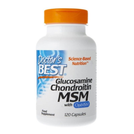 Doctor´s Best Glukosamine + Chondroitin + MSM with OptiMSM 120 kaps.