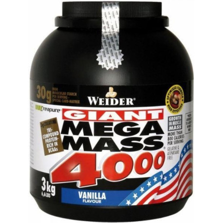 Weider Mega Mass 4000 - 3000 g Vanilla