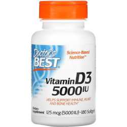 Doctor’s Best Vitamin D3 5000 IU 180 softgel