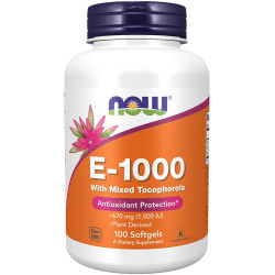NOW Vitamin E 1000 IU 100 softgels