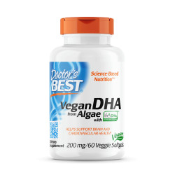 Doctors Best Vegan DHA from Algae 60 kaps.