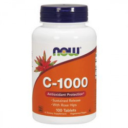 NOW Vitamin C-1000 with Rose Hips&Bioflavonoid - 100 tabl