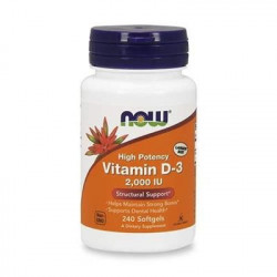 NOW Vitamin D3-2000 IU - 240 softgels